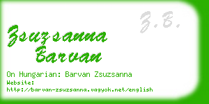 zsuzsanna barvan business card